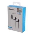 Boya Dual Clip-on Lavalier Microphone BY-M3D for USB-C