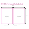 DNP Paper DSRX1HS-4X6P 2 Rolls à 700 prints. 10x15 Perforated for DS-RX1HS