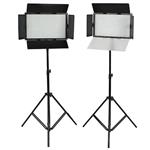 f Falcon Eyes LED Lamp Set Dimmable DV-384CT with light stands