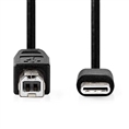 USB Cable 2m USB-C to USB-B