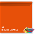 Superior Background Paper 39 Bright Orange 1.35 x 11m