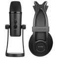 Boya Headphone BY-HP2 + Studio Microphone BY-PM700