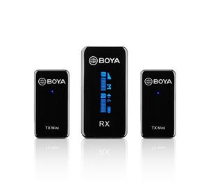 f Boya Ultra Compact Dual-Channel Wireless Microphone BY-XM6-S2 Mini
