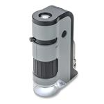 f Carson Handheld Microscope MP-250 MicroFlip 100-200x with Smartphone Adapter