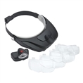 Carson Head magnifier PRO Series MagniVisor Deluxe with LED and 4 lenses