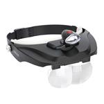 f Carson Head magnifier PRO Series MagniVisor Deluxe with LED and 4 lenses