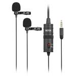 f Dual Lavalier microphone for  Smartphone, DSLR, Camcorders, PC