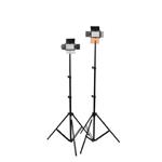 f Falcon Eyes LED Lamp Set Dimmable DV-160V with lightstands