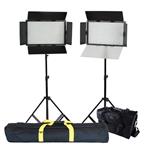 f Falcon Eyes LED Lamp Set Dimmable DV-384CT with Lightstand and Bag