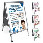 f Sidewalk Sign A1 incl. Passport Photo Poster on 2 Sides - 59.4 x 84 cm