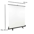 StudioKing Roll-Up Background Screen FB-150200FW 150x200 cm White