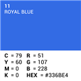 Superior Background Paper 11 Royal Blue Chroma Key 2.72 x 11m