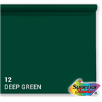 f Superior Background Paper 12 Deep Green 1.35 x 11m