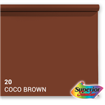f Superior Background Paper 20 Coco Brown 1.35 x 11m