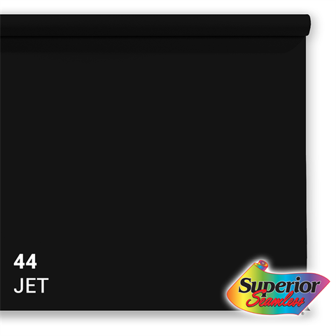 Superior Background Paper 44 Jet Black  x 11m