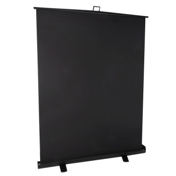 StudioKing Roll-Up Background Screen FB-150200FB 150x200 cm Black
