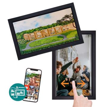 Frameo Digital Photo Frame HF-156B Black 15.6 Inch