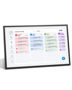 Fotocube 3-in-1 Digital Photo Frame with Calendar PW156-CA Black 15.6 Inch