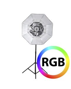 Falcon Eyes RGB LED Lamp RX-782 with Foldable Softbox 100 cm