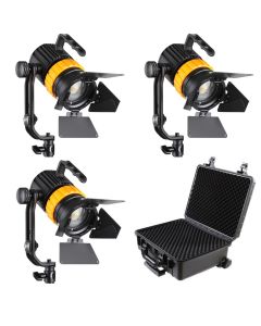 Falcon Eyes Bi-Color Mini LED Fresnel Kit P-5AD-K3