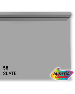 Superior Background Paper 58 Slate Grey 1.35 x 11m