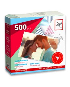 Zep Photo Corners Self-adhesive CR500 500 Pcs 15x15 mm