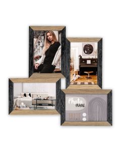 Zep Photo Frame DN485B Vercelli Black 4Q 4x 10x15 cm