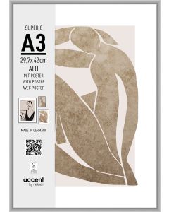 Nielsen Photo Frame 5424124 Super 8 Matt Silver 29.7x42 cm