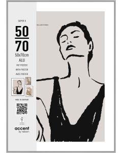 Nielsen Photo Frame 5452124 Super 8 Matt Silver 50x70 cm