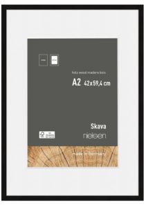 Nielsen Photo Frame 6341100 Skava Black A2 42x59.4 cm