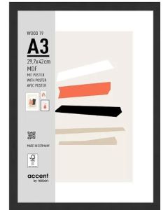 Nielsen Photo Frame 3224201 Wood 19 Black 29.7x42 cm