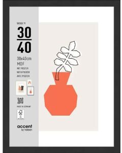 Nielsen Photo Frame 3230201 Wood 19 Black 30x40 cm