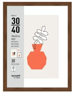 Nielsen Photo Frame 3230205 Wood 19 Walnut 30x40 cm