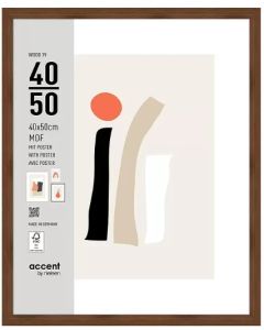 Nielsen Photo Frame 3240205 Wood 19 Walnut 40x50 cm