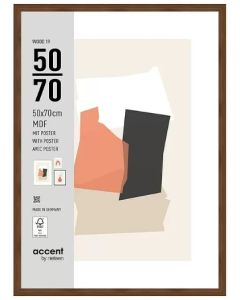 Nielsen Photo Frame 3252205 Wood 19 Walnut 50x70 cm