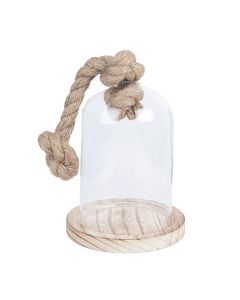 Clayre Eef 6GL2220 Glass Cloche Transparent 12x19 cm